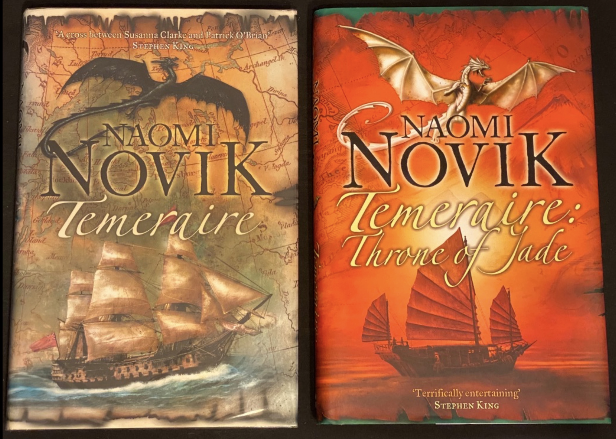 Naomi Novik - Temeraire -and Temeraire: The Throne of Jade - Both 1st/1st UK HB - Voyager