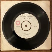 Rare 45" Private Pressing. The Folk. Mecolico Tax Stamp 8 1⁄2D. Unknown Artist Info