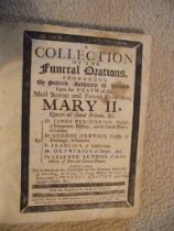 A Collection of The Funeral Orations Pronounc's By Public Authority In Holland - John Dunton 1695