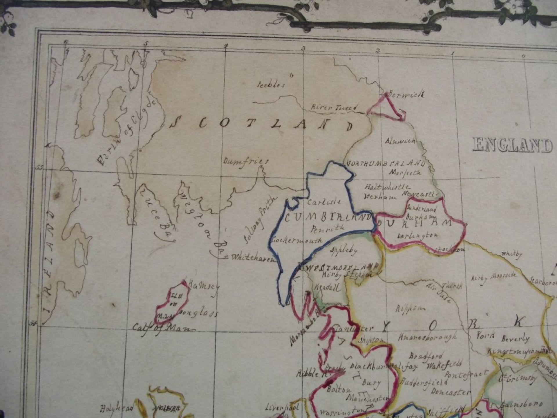 2 x 19th Century Hand Drawn Maps - Signed & Dated By Jane Edwards 1860 - Image 12 of 34