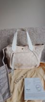 Louis Vuitton, Ltd. Ed. "Summer 2009" Cabas Ipanema White/Beige Monogram Shoulder Bag