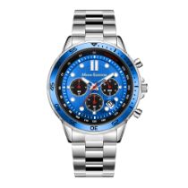 Mann Egerton Hand Assembled Counterspy Steel Blue Watch - Free Delivery & 5 Year Warranty