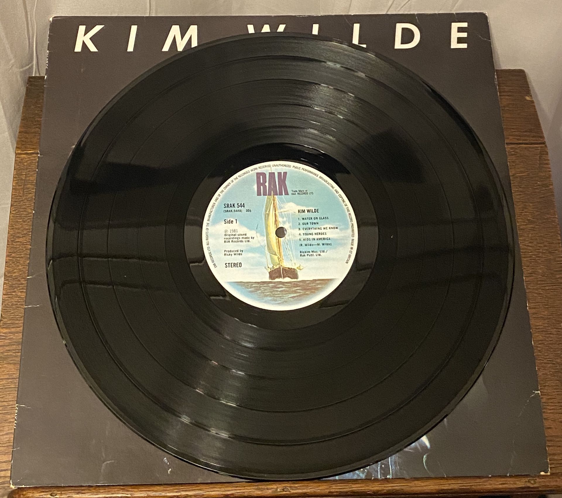 Kim Wilde Signed LP - Alan Partridge LP - The Firm LP. - Image 3 of 20