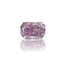 1 Pcs Diamond - 0.08Ct - Cut-Cornered Rectangular - Fancy Pink Purple – GIA Certified