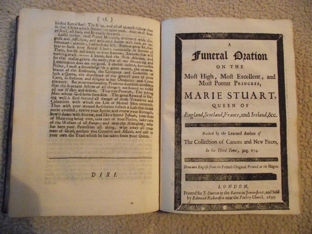 A Collection of The Funeral Orations Pronounc's By Public Authority In Holland - John Dunton 1695 - Image 21 of 38