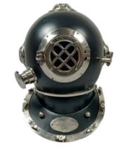 Large Decorative Divers Helmet - Black 40cm