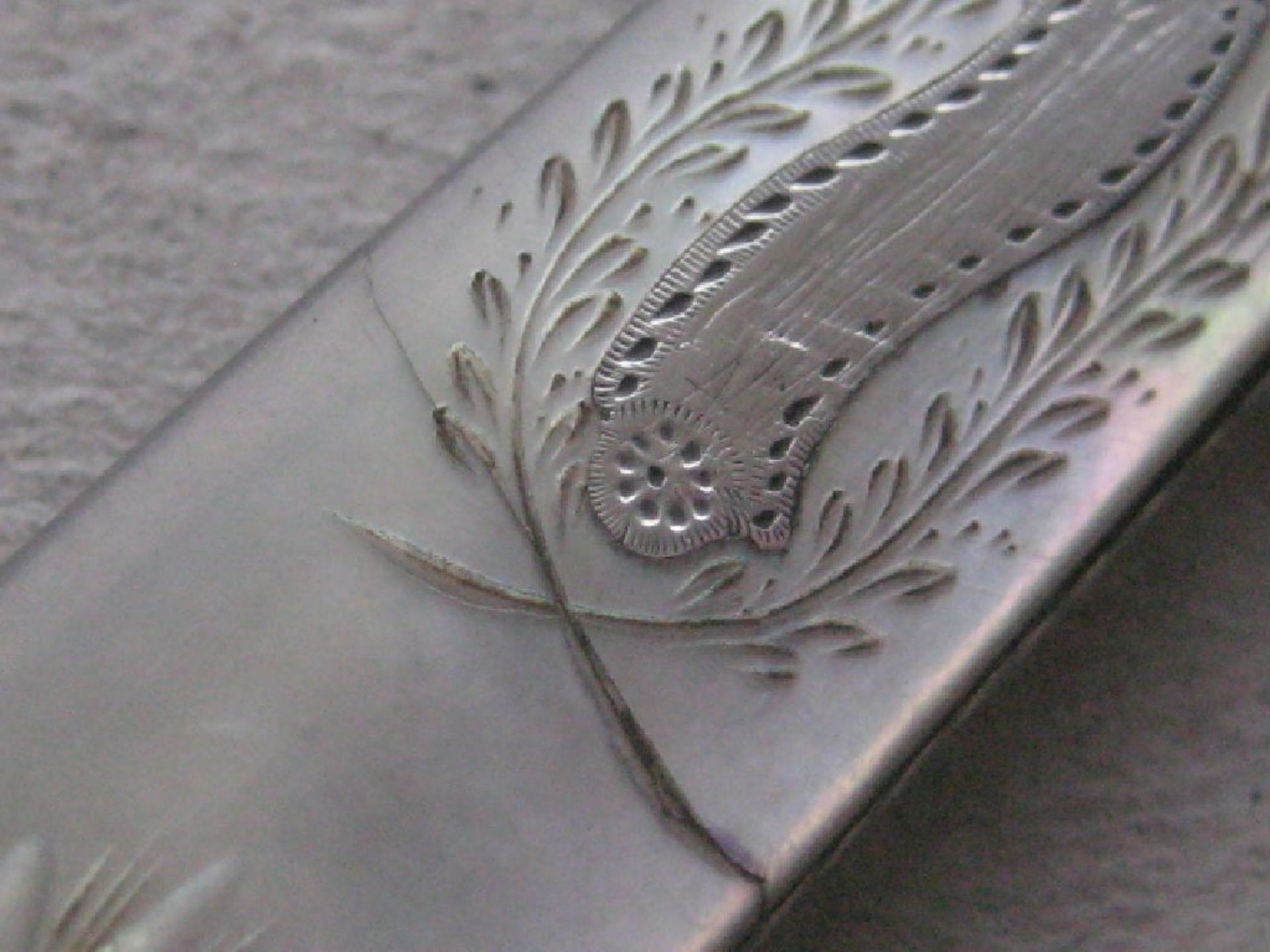 Rare George III Mother of Pearl Hafted Silver Bladed Folding Fruit Knife and Folding Fork - Image 4 of 10