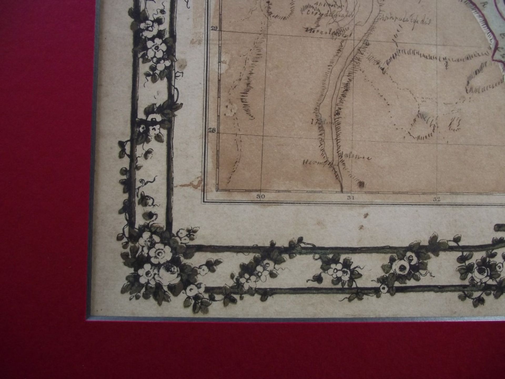 2 x 19th Century Hand Drawn Maps - Signed & Dated By Jane Edwards 1860 - Image 20 of 34