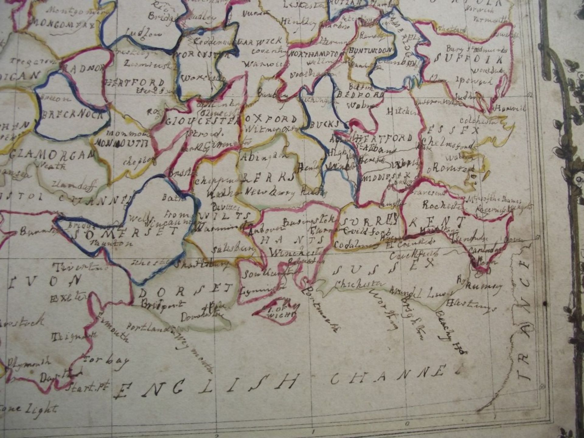 2 x 19th Century Hand Drawn Maps - Signed & Dated By Jane Edwards 1860 - Image 14 of 34