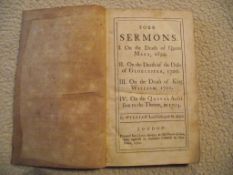 Four Sermons By William Lord Bishop of St. Asaph - Printed For Charles Harper 1712