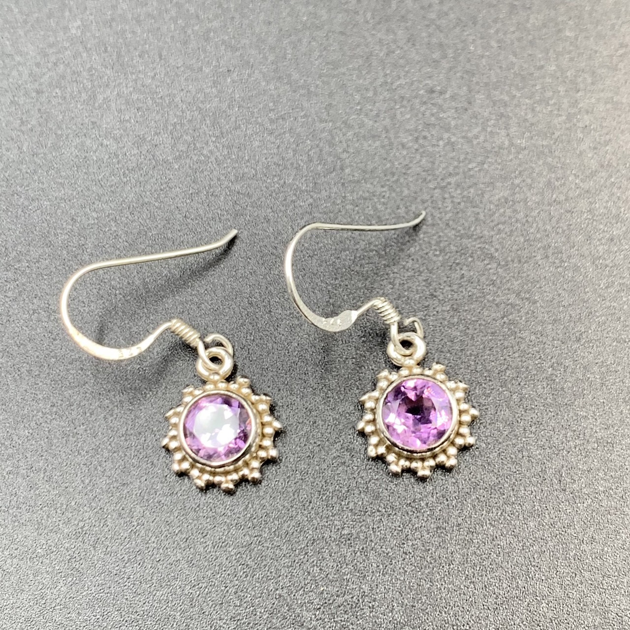 Amethyst With Handmade Silver Earrings - Image 3 of 3
