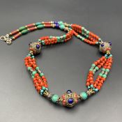 Unique Tibetan Nepalese Traditional Handmade Beads Necklace