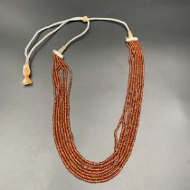 Awesome Natural Hessonite Garnet Beads Necklace,