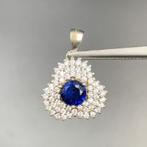 Awesome CZ With Silver Pendant