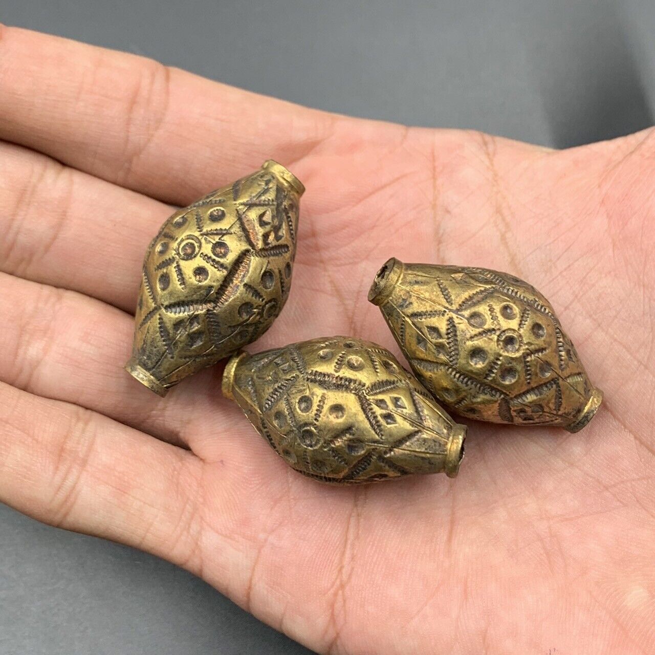 Rare Antique Old Silver Coated, Gold Plated Beads, Antique Rare Beads, - Image 5 of 5