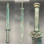 Wonderful Antique Asian Bronze Sword,