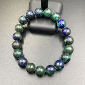 Natural Azurite Malachite Beads Bracelet