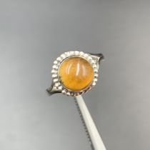 Natural Tiger Eye & Silver Handmade Ring