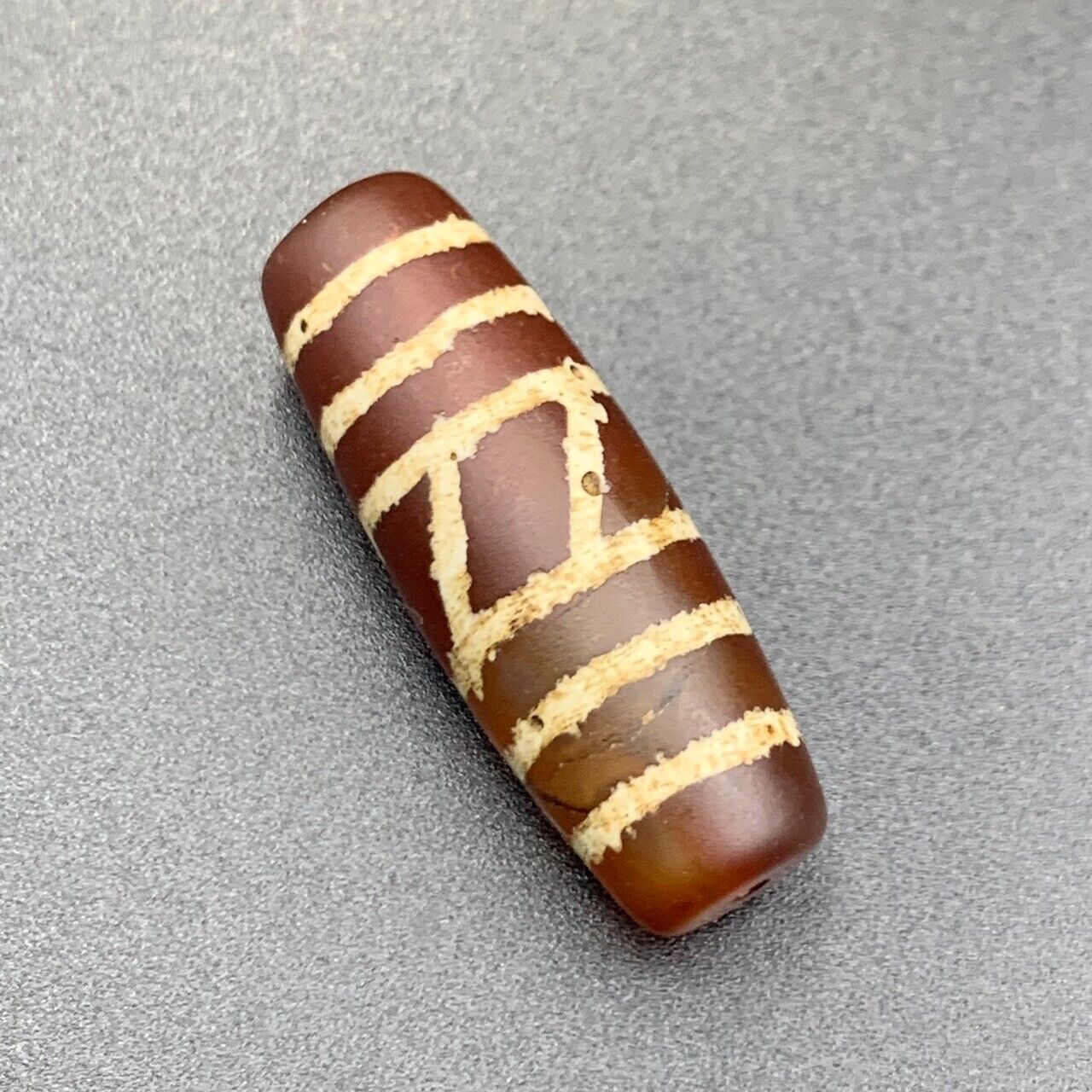 Wonderful Antique Tibetan Etched Agate Bead,Collectible Antique Etched Bead - Image 2 of 4