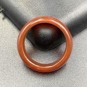 11.90 Cts Natural Carnelian Agate Ring