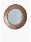 John Lewis Knowle Round Metal Frame Mirror 72cm Gold RRP £130 5/8 K300 Collection Only