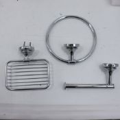 Bathstore Soap Dish, Towel Ring and Toilet Roll Holder