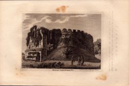 Restormel Castle 2 Cornwall F. Grose 1786 Antique Copper Engraving.