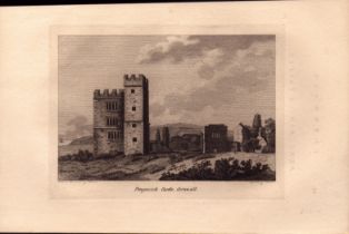 Pengersick Castle Cornwall F. Grose 1786 Antique Copper Engraving.