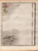 Margate, Ramsgate, Felixstowe John Cary's Antique George III 1794 Map.