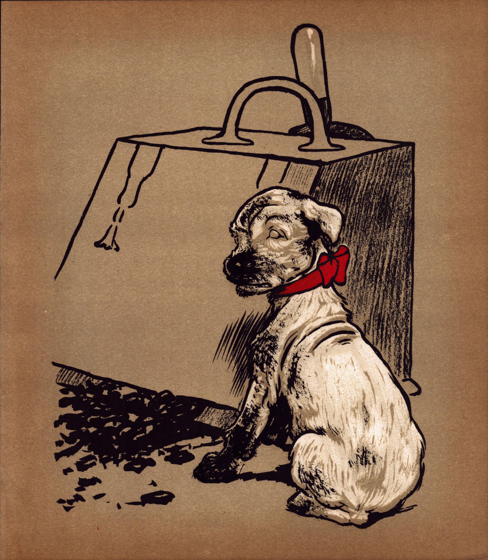 Cecil Aldin 1909 Rough Haired Terrier “Pickles” Dog Illustration-17.