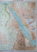Antique Map Egypt & The Nile Alexandria and Aden Abyssinia Sudan.