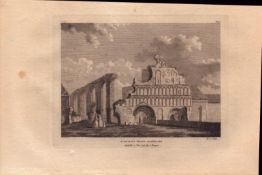 St Botolph’s Priory Essex F. Grose Antique 1783 Copper Engraving.