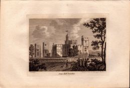 Snape Hall Yorkshire Grose Antique 1787 Copper Engraving.