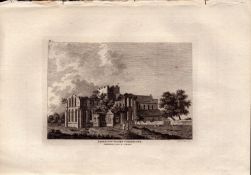 Lanercost Priory Cumbria F. Grose Antique 1783 Copper Engraving.