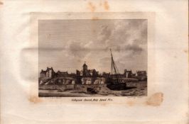 Collegiate Church Holyhead Anglesey F. Grose 1785 Copper Engraving.