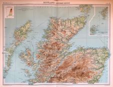 Antique Map North Scotland Isle of Skye, Shetland The Highlands Inverness.