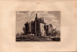 St Briavels Castle Gloucs F. Grose Antique 1783 Copper Engraving.