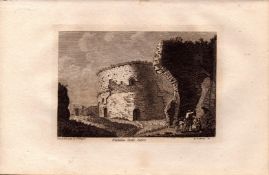 Winchelsea Castle Sussex F. Grose Antique 1785 Copper Engraving.