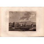 Ravensworth Castle Yorkshire Grose Antique 1784 Copper Engraving.