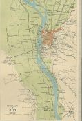 Antique Lower Egypt Suez, Cairo and Port Said & The Upper Nile River.