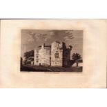 Cockle Park Tower Northumberland F. Grose 1785 Antique Copper Engraving.