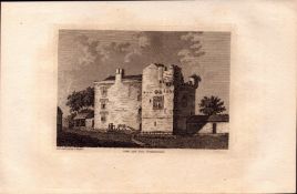 Cockle Park Tower Northumberland F. Grose 1785 Antique Copper Engraving.