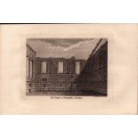 Bearparke Chapel Durham Devon-F. Grose Antique 1784 Copper Engraving.