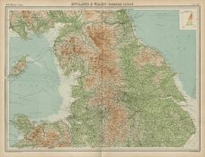 Antique Northern Section England Isle of Man Lancashire Yorkshire Coloured Map.