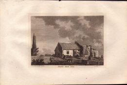 Bramber Church Sussex F. Grose Antique 1785 Copper Engraving.