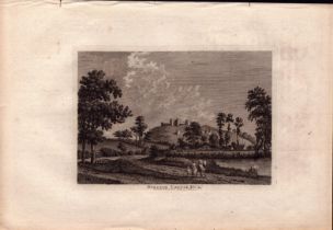 Beeston Castle Cheshire F. Grose Antique 1784 Copper Engraving.