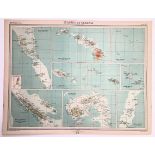 Antique Principal islands of Oceania, In The Pacific Hawaii, Fiji, & Tonga Map.