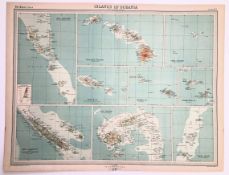 Antique Principal islands of Oceania, In The Pacific Hawaii, Fiji, & Tonga Map.