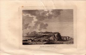 Dover Castle Kent F. Grose Antique 1783 Copper Engraving.