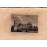 Naworth Castle Cumbria F. Grose Antique 1783 Copper Engraving.